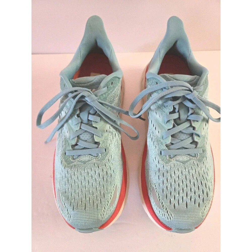Hoka One One Clifton 8 Women's Size 6.5 B Aquarelle Blue Running Shoes 1119394-A